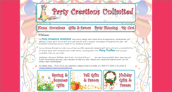 Desktop Screenshot of partycreationsunlimited.com